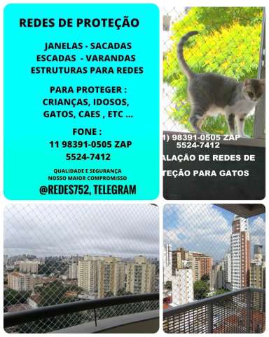 Redes de Proteção na Rua Itapaiuna, Villaggio Panamby, (11) 98391-0505
